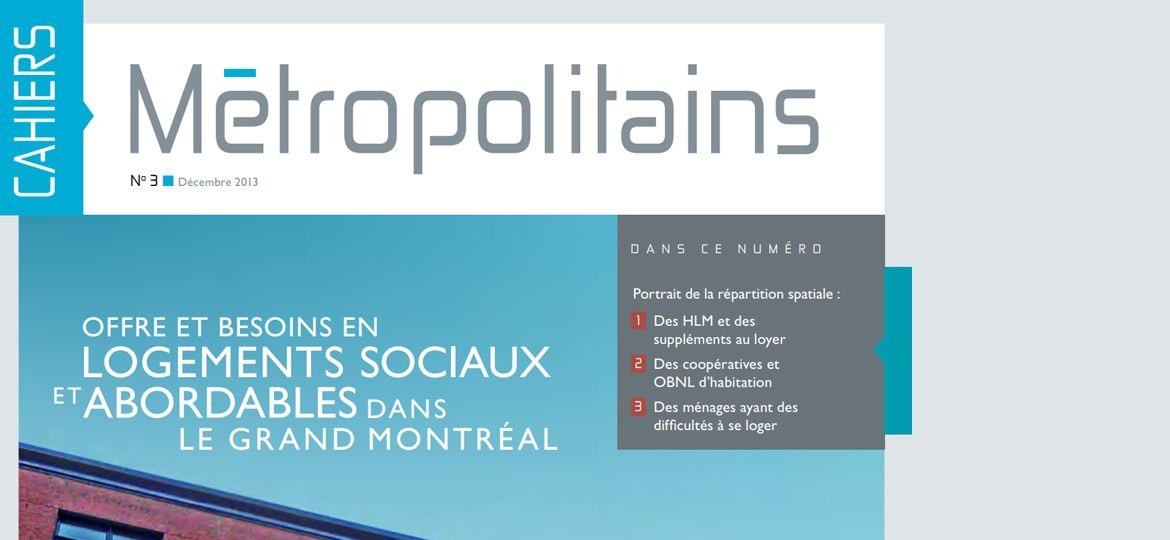 Cahiers métropolitains No3 - décembre 2013