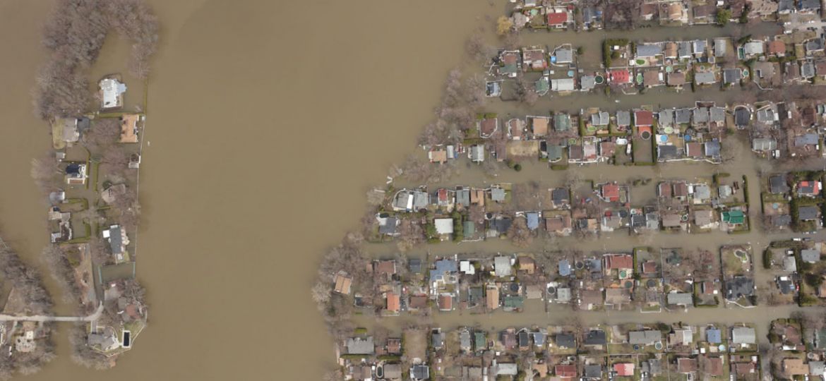 Inondations Grand Montréal, vue aérienne | Communauté métropolitaine de Montréal (CMM)