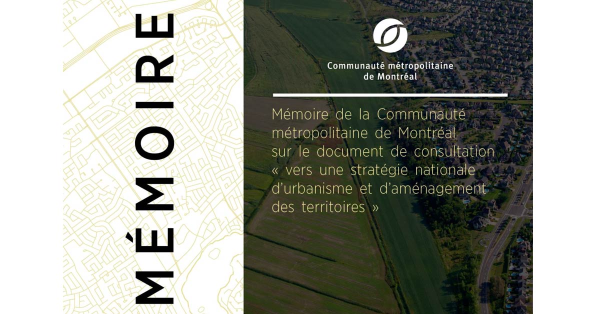 La CMM propose des mesures pour freiner l’étalement urbain dans le